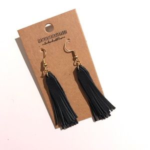EXCLUSIVE LeatherLeaf by Brandi ‘Fringed’ Earrings